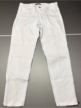 White House Black Market Skimmer Curvy Women’s White Stretch Pants Sz 6 30X36